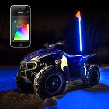 Xkglow 5 1pc Atv Utv Whip Led Light Kit App Control Walmart Com Diesel Trucks Trucks And Girls Four Wheeler Accessories