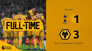 In 25 (89.29%) matches played at home was total goals (team and opponent) over 1.5 goals. Ft Tottenham Hotspur 1 3 Wolverhampton Wanderers Fc Facebook