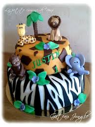 Gateau D Anniversaire Jungle La Petite Cuisine De Nini Gateau Anniversaire Gateaux Safari Gateau Jungle