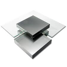 Contemporary Glass Multi Level Coffee Table Coffee Table Pouf Coffee Table Square Glass Coffee Table
