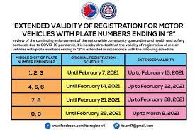 Lto Extends Validity Of Motor Vehicle Registration Expiring In February Sunstar