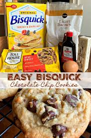 Bisquick Chocolate Chip Muffins Easy Bisquick Chocolate Chip Cookies 6 Ingredients In 2020 Bisquick Chocolate Chip Cookies Chocolate Chip Cookies Cookies Recipes Chocolate Chip