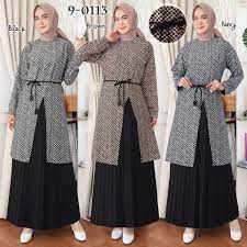 Model ini terdiri dari atasan bagian dalam yang dipakai. Baju Atasan Tunik Scuba Fashion Wanita Remaja Dewasa Muslim Kekinian Import Terbaru 2020 Ws164 Shopee Indonesia