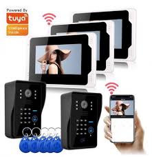 The advantages to using commercial automatic locks include: Ennio 701mjids23 Tuya App Remote Unlock Visual Intercom 7 Inch 1080p Monitor Wifi Video Doorbell Door
