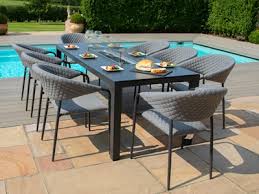 If you're adding to your outdoor space, it's hard to go wrong with a fire pit table set as a centerpiece for your patio furniture. Casual Rattan Dining Sets With Fire Pit Table Gardenman Co Uk