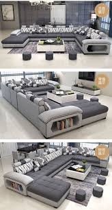 Modern half moon circle curved sectional fabric sofa furniture set 7 seater living room sofa design luxury velvet sofa. High Quality Modern Nice Pictures 7 Seater Fabric Living Room Sofa Set Designs Aliexpress Mob In 2020 Luxury Sofa Design Living Room Sofa Set Living Room Sofa Design