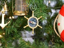 Check spelling or type a new query. Buy Brass Ship S Wheel Compass Christmas Tree Ornament Nautical Decor