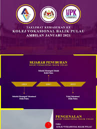 Sekolah vokasional atau kolej vokasional merupakan sekolah ataupun kolej yang menawarkan latihan kemahiran berbanding tawaran akademik. Slide Outreach Umum Ambilan 2021