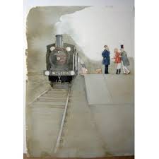 At The Train Station Jpg Jpeg Image 300x300 Pixels Illustrazioni Illustrazione