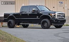 2015 Ford F 350 Super Duty Wheel Offset Super Aggressive 3 5 Leveling Kit 27177 Custom Offsets