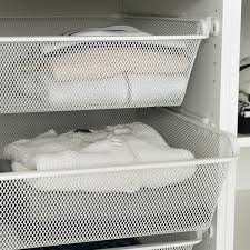 This product comes as 2 packages. Komplement Mesh Basket With Pull Out Rail White Ikea