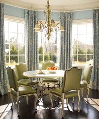 Classic Dining Room Windows French Country Dining Room Bay Window Treatments