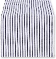 Get 5% in rewards with club o! Amazon Com Cackleberry Home Navy Blue And White Ticking Stripe Woven Cotton Table Runner Reversible 14 X 90 Inches Home Kitchen