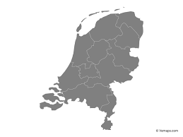 Download 2,849 country flag map netherlands stock illustrations, vectors & clipart for free or amazingly low rates! Grey Map Of Netherlands With Provinces Free Vector Maps