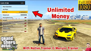 We would like to show you a. Gta 5 How To Get Unlimited Money In Offline Gta 5 With Menyoo Trainer Native Trainer Youtube