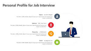 Download the perfect resume template for powerpoint and google slides. Personal Profile For Job Interview Powerpoint Template Ppt Templates