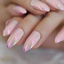 Holographic Adhesive Nail Tape Bali Beach Fashion Mirror Nails Acrylic Nail Designs Holographic Nails