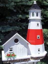 Use wood glue to attach the bases to each side of the tower. 67 Model Lighthouses Ideas Lighthouse Lighthouse Crafts Wood Lighthouse