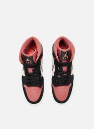 Price and other details may vary based on size and color. Jordan Wmns Air Jordan 1 Mid Women Particle Beige Black Canyon Rust Sail Graffitishop