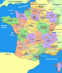 Map of france, western europe. Map Of France Vacances Guide Voyage