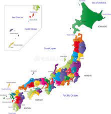 Key development forecasts for japan. Japan Map Designed In Illustration With Regions Colored In Bright Colors Vecto Ad Designed Illustrati Japan Map Japanese Prefectures Japan Prefectures