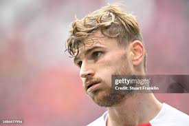 Timo Werner of Leipzig in action during the Bundesliga match between...  News Photo