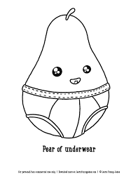 Check spelling or type a new query. Funny Coloring Pages For Kids Pear Of Underwear Learn Funny Jokes