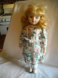 Maybe you would like to learn more about one of these? Porcelain Doll White And Green With Pink Flower Dress 15 Tall Blonde With Blue Eyes