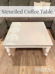 Stenciled Coffee Table Makeover Just Call Me Homegirl Painted Coffee Tables Coffee Table Makeover Chalk Paint Coffee Table