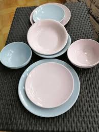 بيتك من ايكيا طقم عشاء جرانيت ميكس ٢٤ قطعه ٦ طبق مسطوح ٦