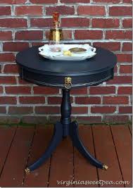 Vintage Drum Table Makeover Sweet Pea Table Makeover Furniture Makeover Diy Drum Table