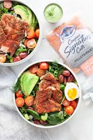 Healthy Blackened Salmon Salad Salmon Salad Quick Easy Healthy Dinner Recipes Salmon Salad Recipes