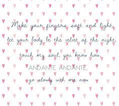 Andante Andante Lyrics By Abba Abba Songs Lyrics Abba Lyrics Lyrics