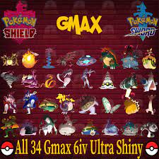 🌟Gmax All 34 Pokemon in Sword and Shield (Ultra shiny) 6iv + Master  Balls🌟 | eBay