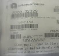 AMAT 3700-02329 CHEMRAZ 520 O-Ring .299 CSD .103 CZ 90 Duro ...
