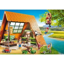 Playmobil 9152 Take Part In The Perfect Summer Camp Experience At The Camping Lodge Children Kids Toys Games Playset For Ages 4 Yr Playmobil Lodge Summer Fun
