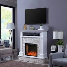 Housed in the stately limestone building that was once home to the bost. Boston Loft Furnishings 48 In W White With Rustic White Riverstone Fan Forced Electric Fireplace Lowes Com Electric Fireplace Media Electric Fireplace Fireplace