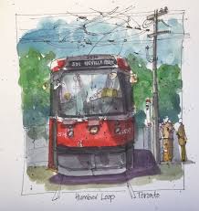 Humber Loop Toronto C Breen 2019 Art Urban Sketching Watercolor Sketch