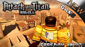 In ( aot freedom awaits ) they made a roblox video calling game. New Game Attack On Titan Aot Freedom Awaits Gameplay Youtube