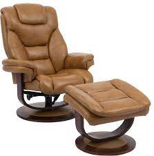 Create a reading nook in a living room or bedroom. In Stock Parker Living Monarch Manual Reclining Swivel Chair And Ottoman Contemporary Recliner Chairs By Unlimited Furniture Group Houzz