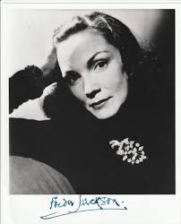 Jackson , Freda : signed 8" x 10" portrait , THE BRIDES OF DRACULA