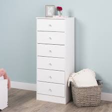 This can be achieved with a minimal color palette, clever window treatments, and multipurpose furniture. Astrid 6 Drawer Tall Chest White Prepac Target
