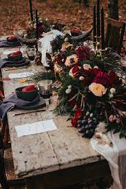 Maybe you would like to learn more about one of these? Floral Installations For The Autumn Wedding Wedding Tablescapes Forest Wedding Wedding Decorations