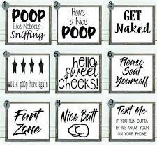 Funny bathroom art decor bathroom quotes and sayings poster bathroom canvas . Bathroom Signs Funny Bathroom Quotes Trendecors