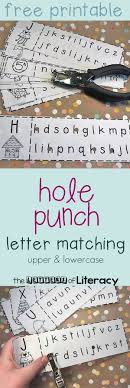 Upper Lowercase Letter Matching Hole Punch Activity Letter Recognition Preschool Letters Learning Letters