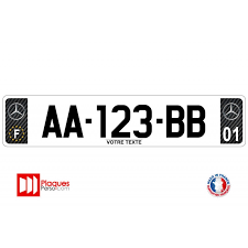 Les informations imprimées sur la plaque d'immatriculation ne doivent jamais être masquées. Plaque D Immatriculation Personnalisee Carbone Mercedes