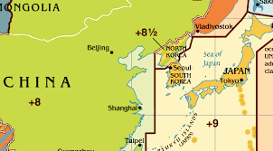 Koreya Vremya V Koree Karta Korei