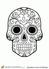 exceptionnel coloriage squelette humain imprimer dessin halloween en ligne excepti skull coloring pages sugar drawing de la petite fille papa