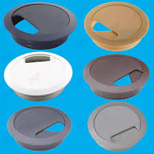 80mm Computer Desk Table Grommet Cable Tidy Port Surface Outlet Wire Hole Cover Outlet Wiring Computer Desk Table Desk