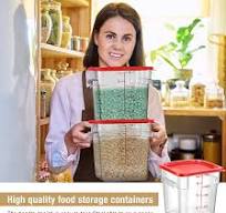 Amazon.com: Suclain 2 Pcs Square Food Storage Container ...